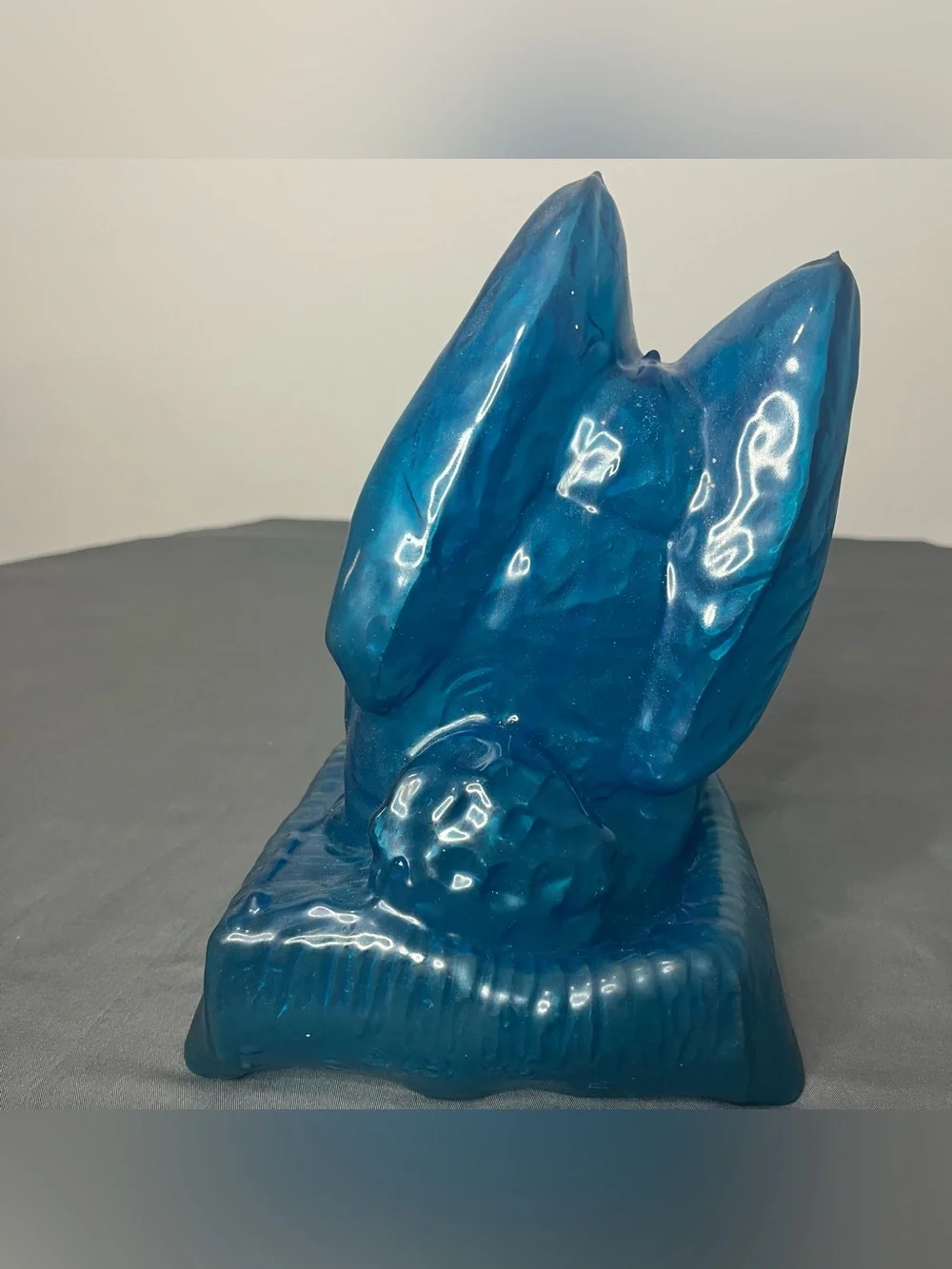 Vintage Ice Art Ice Sculpture Molds Bunny Rabbit Reusable Blue Plastic Silicone